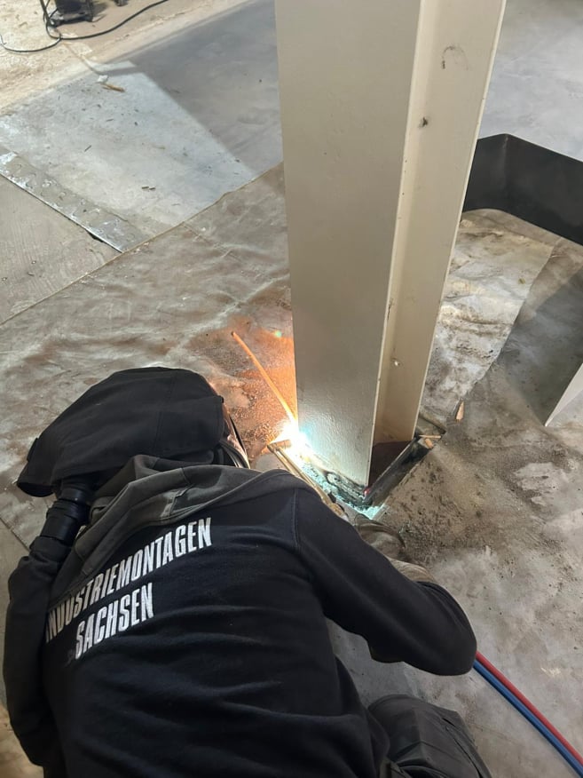 Schweißer bei der Arbeit